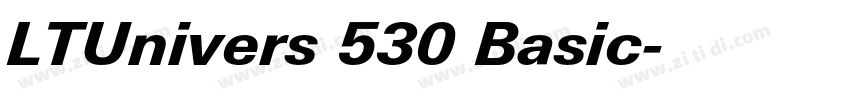 LTUnivers 530 Basic字体转换